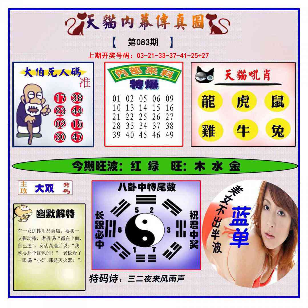 083期内幕传真图[图]